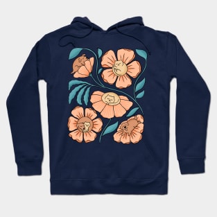 Cats and dogs flowers Hoodie